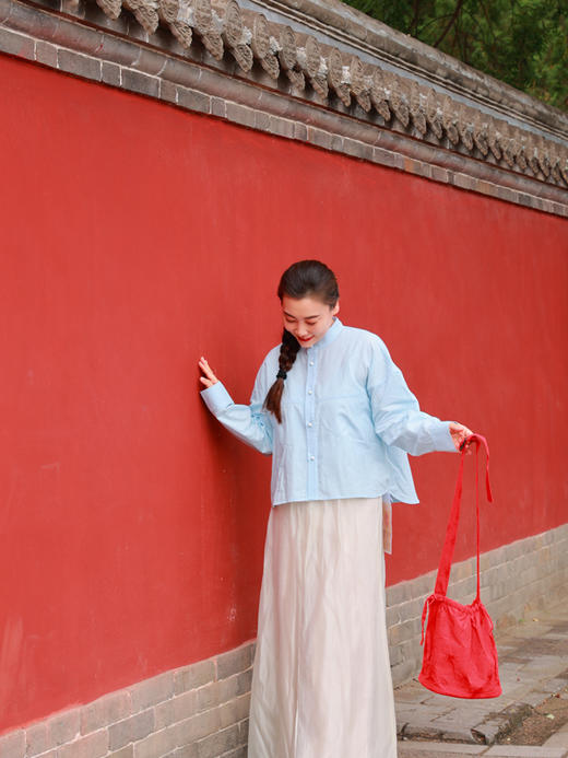 【抖音专属】 衬衣（24810973-晴蓝/碧落/湖水蓝） 商品图5