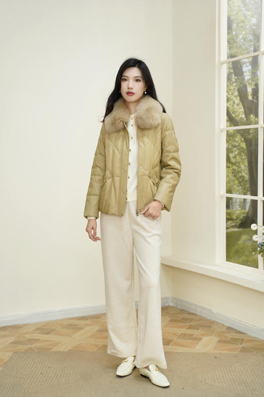 M1 臣禾【醋酸直筒裤】胖瘦可穿休闲裤【一触即暖】JZ244060158  商品图6