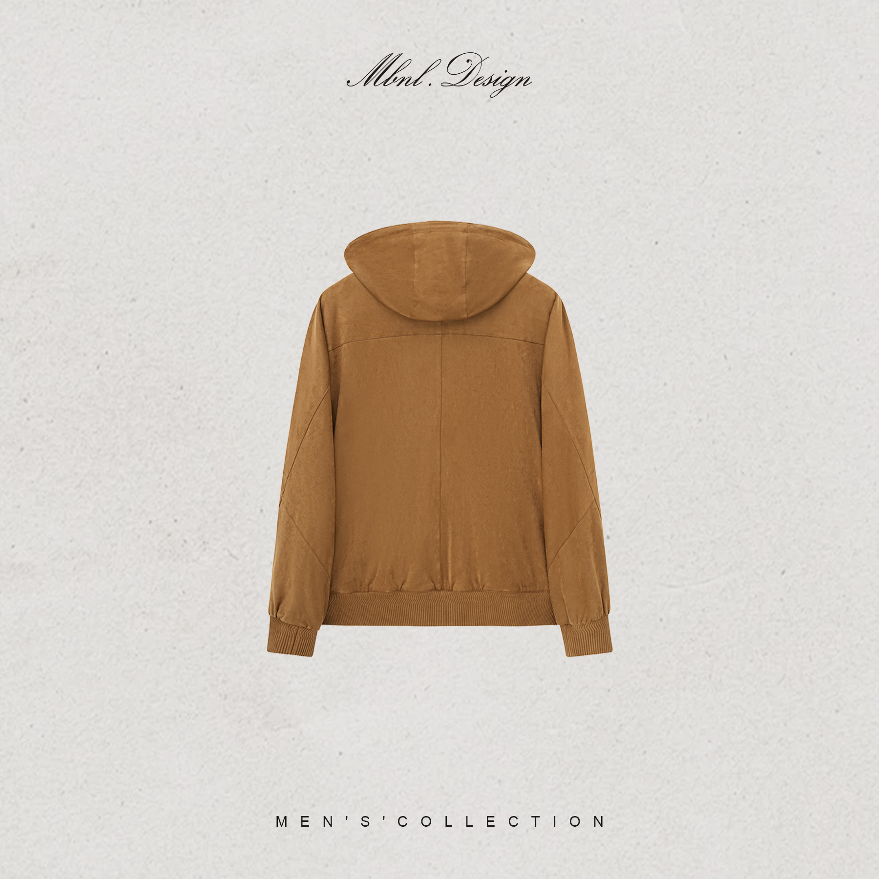 「猎装复刻」秦磊男装山羊绒混纺哑色吊坠连帽夹克LL-WWT0040 N10商品图2