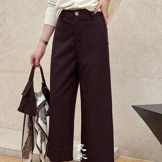 【特价不退不换】【部分现货】良木礼绵羊毛西裤（小豆包）(Q251001) 商品图0