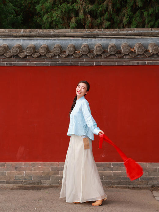 【抖音专属】 衬衣（24810973-晴蓝/碧落/湖水蓝） 商品图0