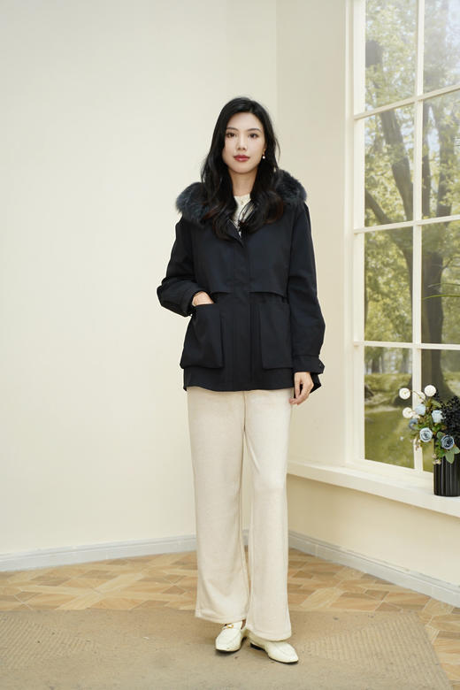 M1 臣禾【醋酸直筒裤】胖瘦可穿休闲裤【一触即暖】JZ244060158  商品图10