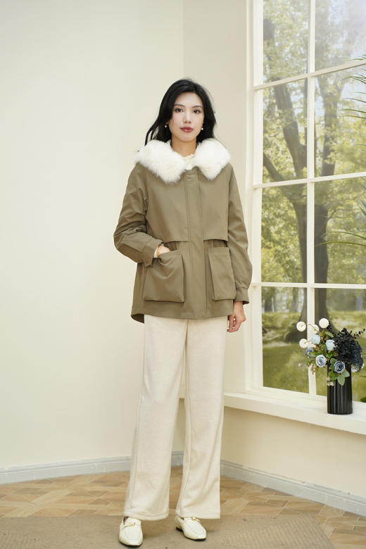 M1 臣禾【醋酸直筒裤】胖瘦可穿休闲裤【一触即暖】JZ244060158  商品图9