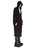 Rick Owens | 秀款长袖黑色及膝长袍CONCORDIANS 商品缩略图4