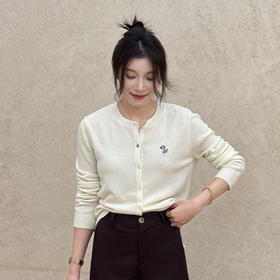 良木礼羊毛圆领开衫（Q2591409）