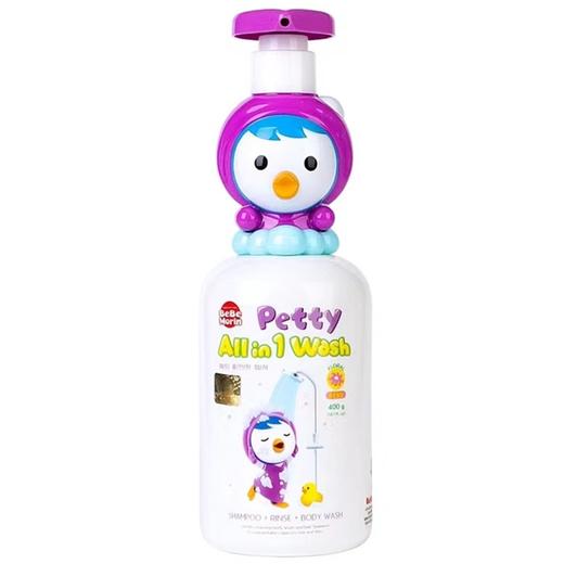 啵乐乐3in1洗发护发沐浴露花香味400g뽀로로 올인원 샴푸린스바디워시 플로럴향 商品图0