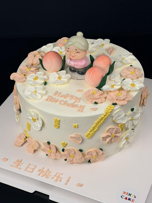 粉色系祝寿蛋糕 商品图3