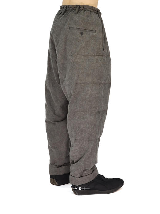 Yohji Yamamoto | 秀款棉麻双面穿夹棉裤 商品图2
