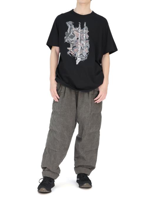 Yohji Yamamto | 人像标语印花T恤 商品图4