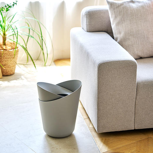 日本进口I’md花朵垃圾桶6L 蓝色 商品图2