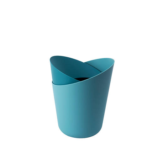 日本进口I’md花朵垃圾桶1L 蓝色 商品图0