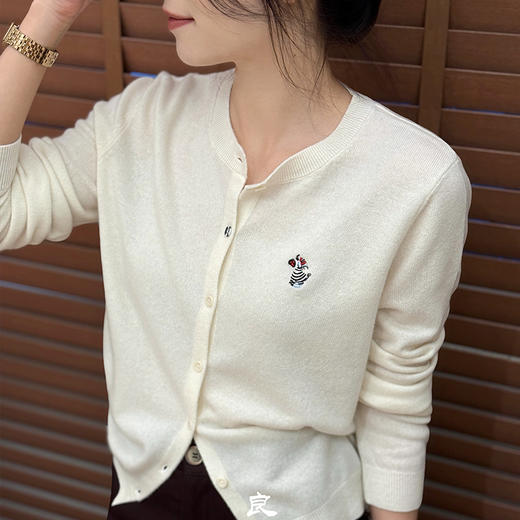 良木礼羊毛圆领开衫（Q2591409） 商品图4