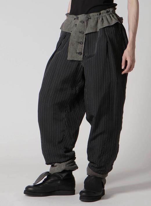 Yohji Yamamoto | 秀款棉麻双面穿夹棉裤 商品图5