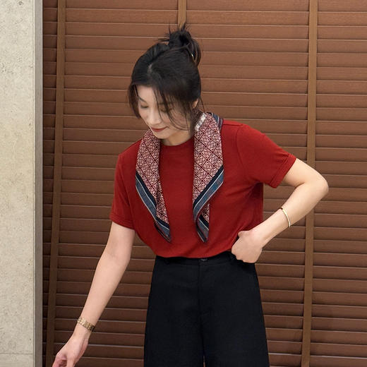 【预售7天】良木礼天丝羊毛T恤(258392F) 商品图3