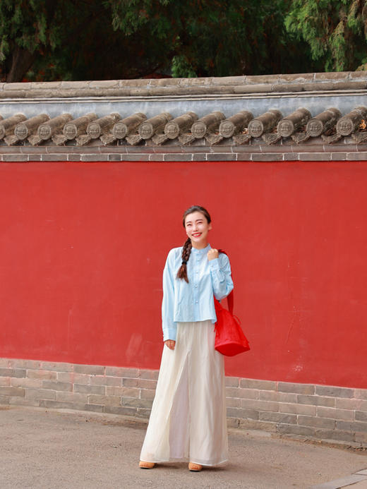 【抖音专属】 衬衣（24810973-晴蓝/碧落/湖水蓝） 商品图2