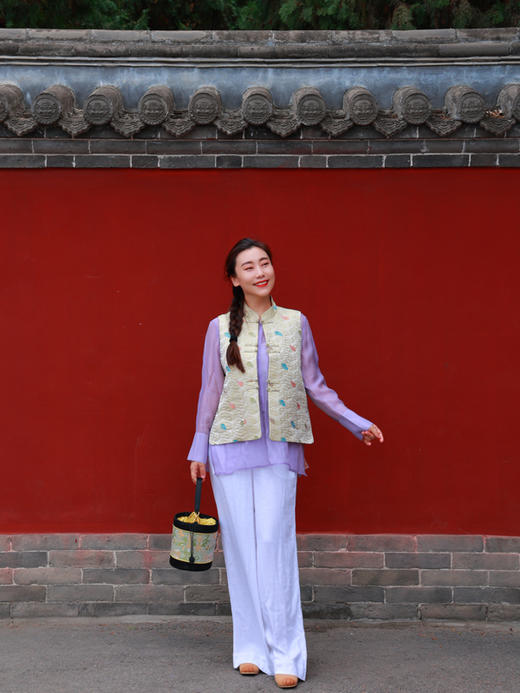 【抖音专属】阔腿裤·花月（24709127C山矾） 商品图1