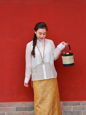 【2026东衣作】瑞彩盟苏•新中式衬衣（25710019白鹭）
