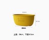 日本进口Hachiman Gardens花盆+托盘 椭圆形 398x240x182mm 黄色 商品缩略图0