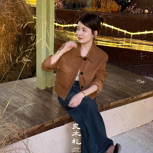 【部分现货】良木礼绵羊皮外套（Q2593705） 商品图0