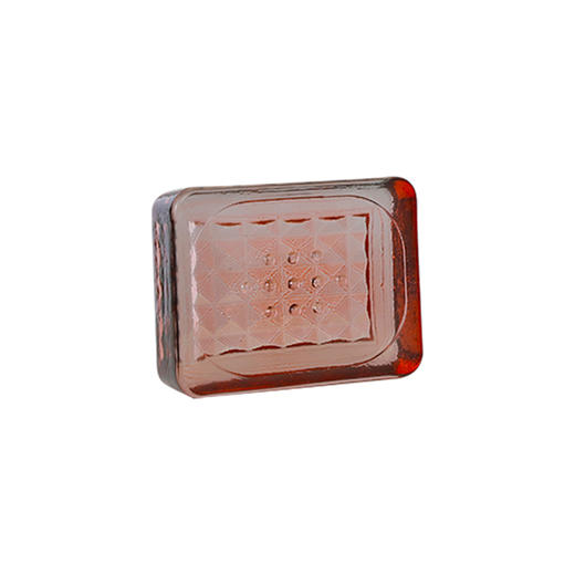 西班牙进口VSM玻璃卫浴三件套 菱格 粉色 商品图2