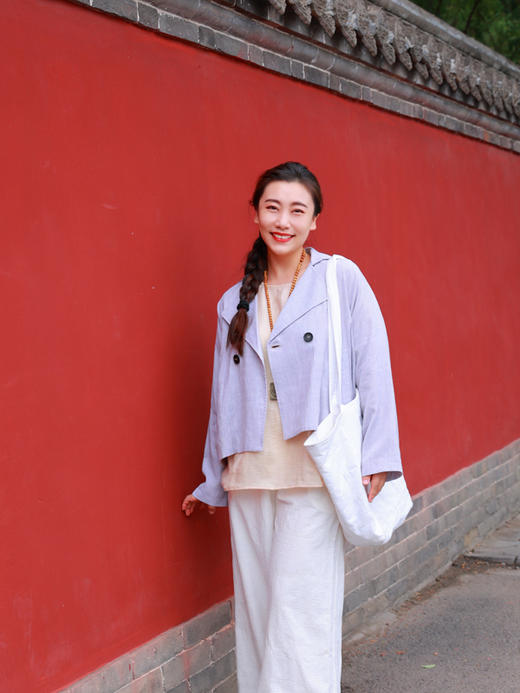 【抖音专属】风衣外套（24805074-白青） 商品图3