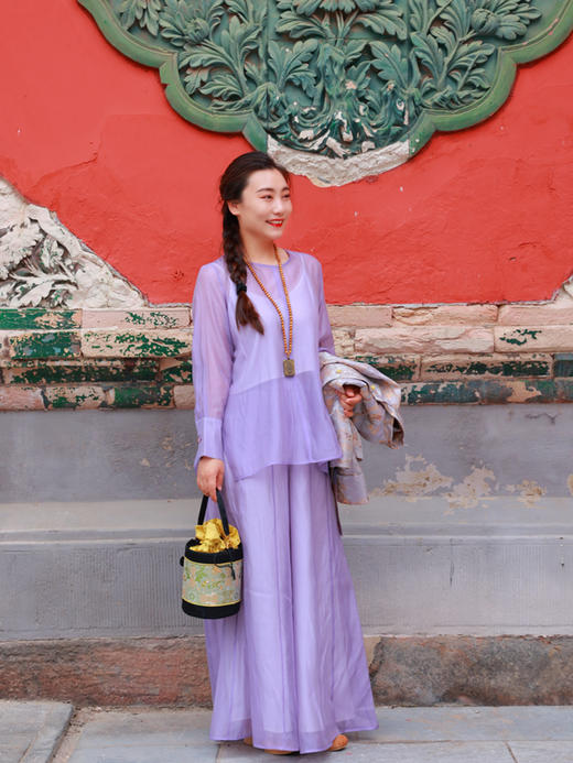 【抖音专属】圆领衬衣（24710705花意） 商品图2