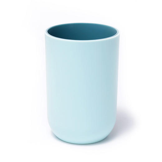 加厚款磨砂哑光情侣漱口杯 牙刷杯 浅蓝色 简约创意洗漱杯子 商品图1