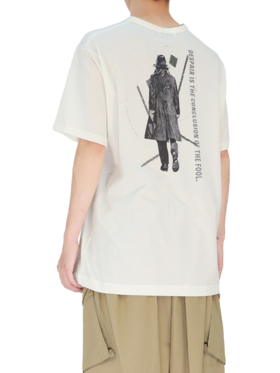 Yohji Yamamoto | Yohji背影印花短袖