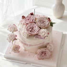 卡布奇诺 鲜花蛋糕