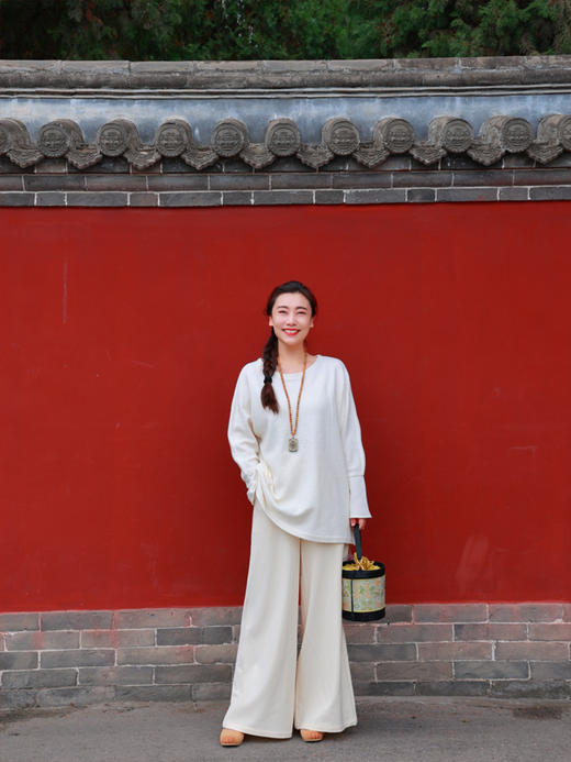 【抖音专属】高腰阔腿裤（24709653清梵） 商品图3