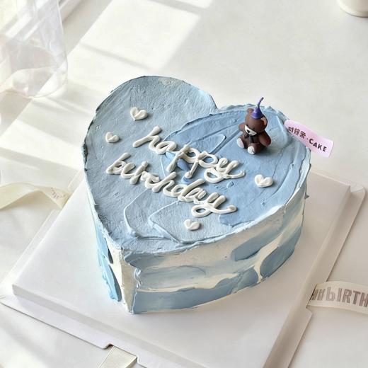 蓝色爱心熊 商品图0