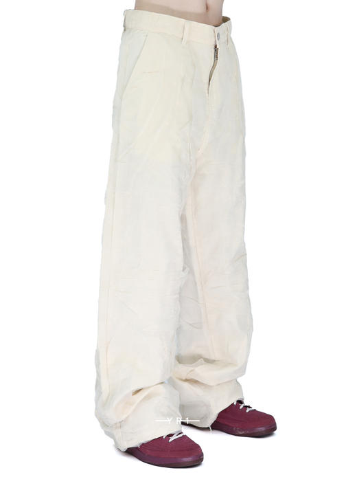 WHO DECIDES WAR | 复合层纱牛仔长裤 商品图1