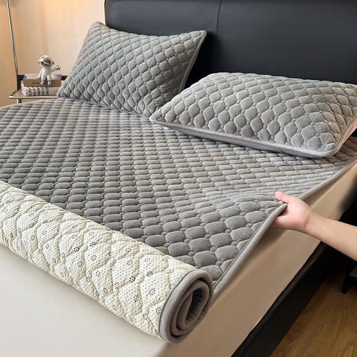 自然醒德芙绒抗菌保暖床垫LN 商品图7