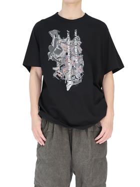 Yohji Yamamto | 人像标语印花T恤