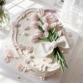 郁金香  翻糖花艺蛋糕B款