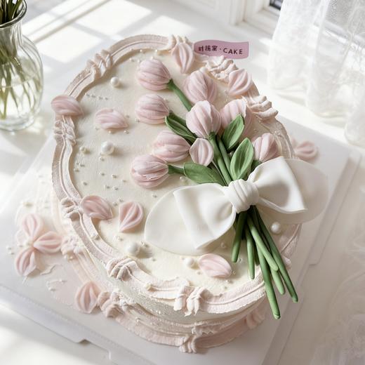 郁金香  翻糖花艺蛋糕B款 商品图0
