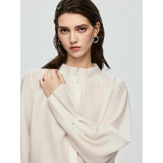 （小眠专属）初棉重工花边立领衬衫 366604009 商品图2