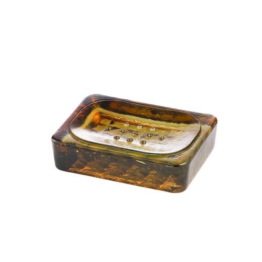 西班牙进口VSM玻璃卫浴三件套 菱格 棕色 商品图2