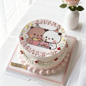 甜系萌友周年庆   糯米纸蛋糕