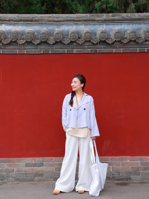 【抖音专属】风衣外套（24805074-白青） 商品图2