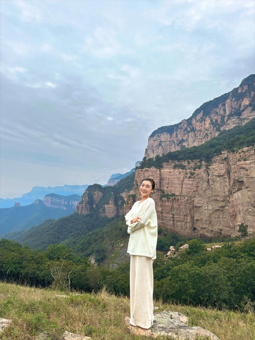 【抖音专属】高腰阔腿裤（24709653清梵） 商品图0