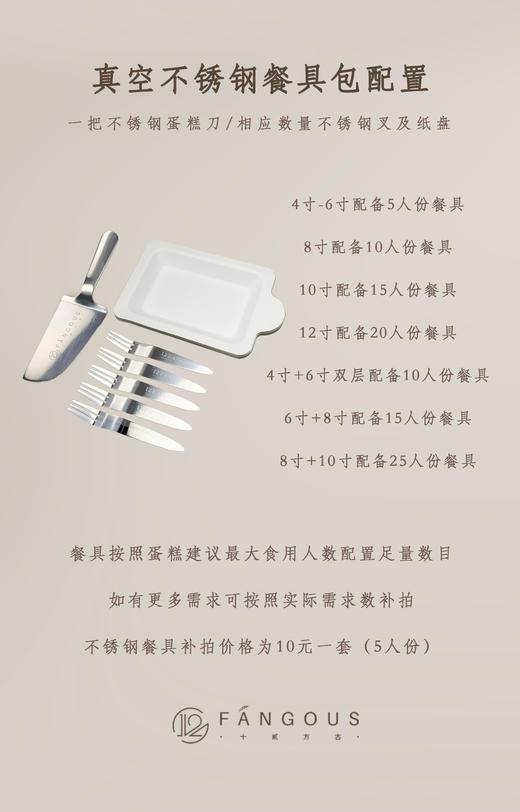 生日蛋糕餐具介绍及补拍 商品图1
