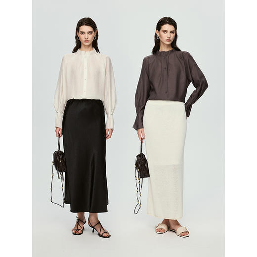 （小眠专属）初棉重工花边立领衬衫 366604009 商品图4