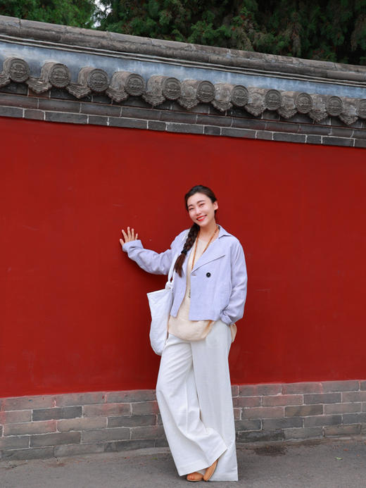 【抖音专属】风衣外套（24805074-白青） 商品图4