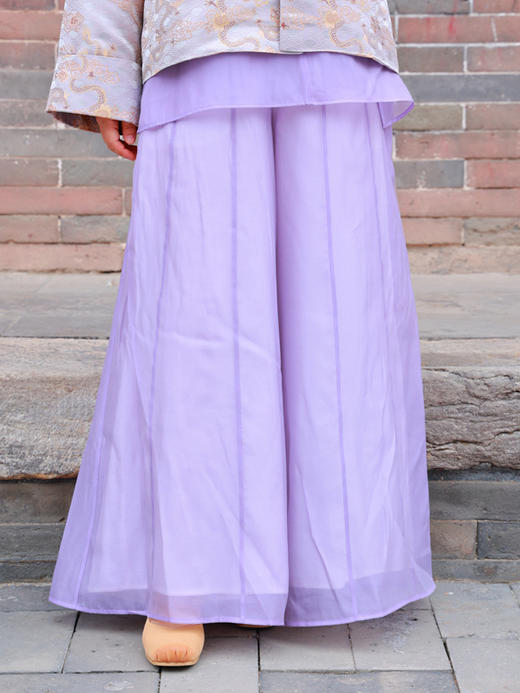 【2026东衣作】飘纱裤（25709035a-花意） 商品图3