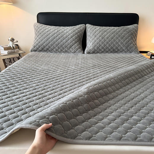 自然醒德芙绒抗菌保暖床垫LN 商品图6