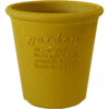 日本进口Hachiman Gardens花盆+托盘 120×120mm 黄色 商品缩略图0