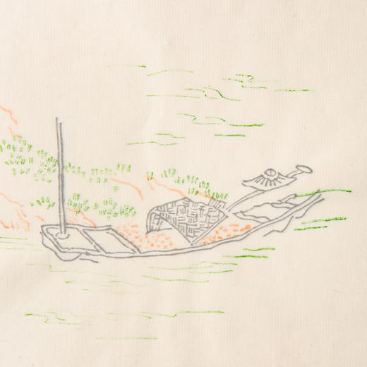 80-90年代套色木版水印《山水》老信笺（一包40张） 商品图4