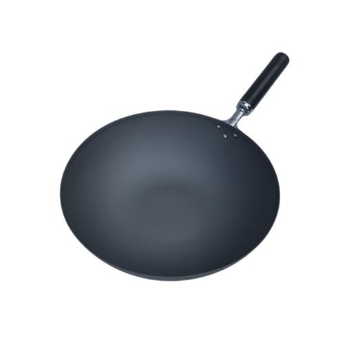 长谷元磨砂黑窒化陶瓷铁锅33cm/36cm 商品图0