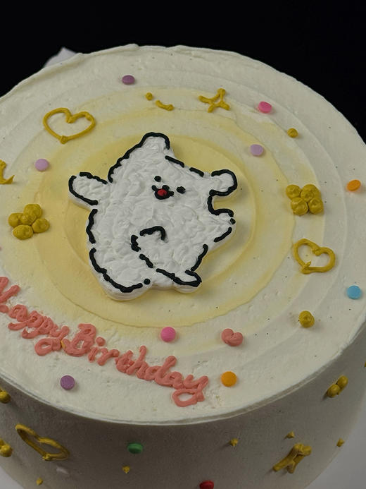 线条小狗蛋糕 商品图3